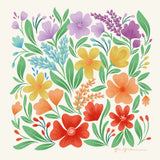 Rainbow Florals II by Gia Graham. SKU 87740a. Archival Giclee Fine art print for wall decor.