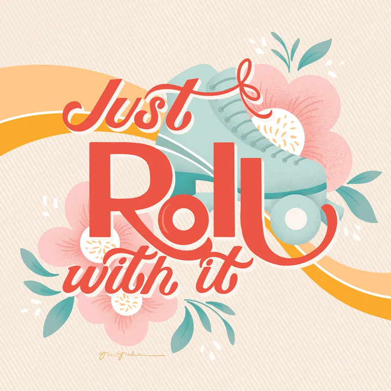 Roll With It I by Gia Graham. SKU 66242a. Archival Giclee Fine art print for wall decor.