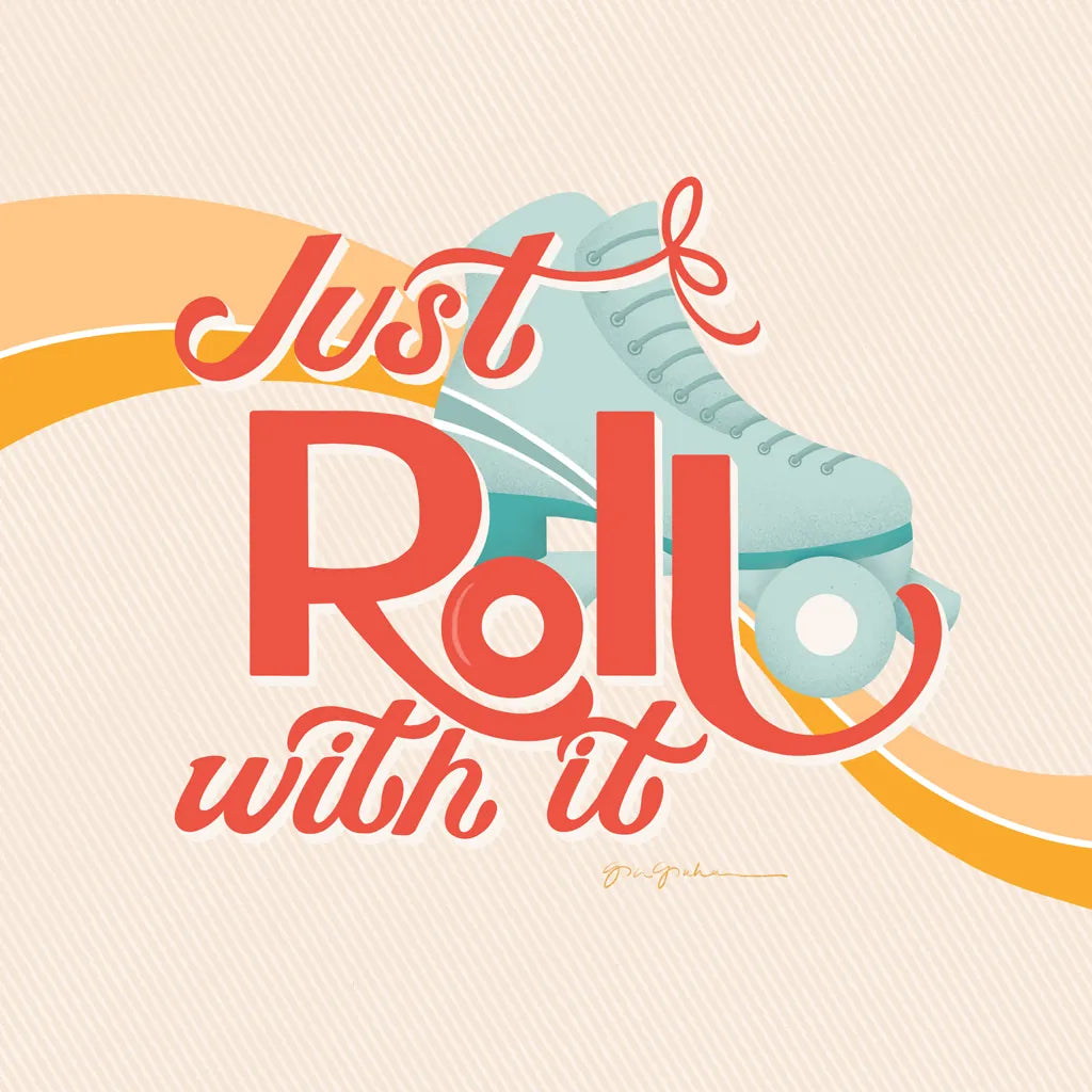 Roll With It II by Gia Graham. SKU 66243a. Archival Giclee Fine art print for wall decor.