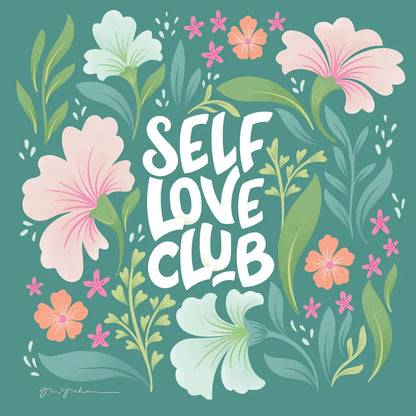 Self Love Club I by Gia Graham. SKU 72656a. Archival Giclee Fine art print for wall decor.