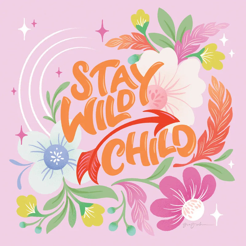 Stay Wild I Sq by Gia Graham. SKU 75075a. Archival Giclee Fine art print for wall decor.