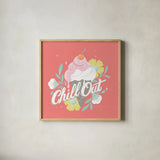 Summer Chill I by Gia Graham. Shown in a natural wood glass frame for a timeless modern aesthetic. Available as an archival giclee rolled canvas, fine art paper, or poster print. SKU 86583a.