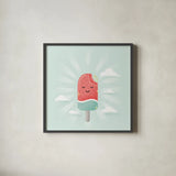 Summer Chill II No Words by Gia Graham. Shown in a sleek black glass frame for a contemporary gallery look. Available as an archival giclee rolled canvas, fine art paper, or poster print. SKU 87842a.