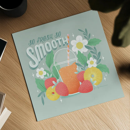 Summer Chill III by Gia Graham. Shown as a detailed flat fine art print, highlighting archival giclee quality. Available as an archival giclee rolled canvas, fine art paper, or poster print. SKU 86585a.