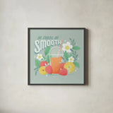 Summer Chill III by Gia Graham. Shown in a sleek black glass frame for a contemporary gallery look. Available as an archival giclee rolled canvas, fine art paper, or poster print. SKU 86585a.