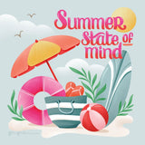 Summer State of Mind II by Gia Graham. SKU 99721a. Archival Giclee Fine art print for wall decor.