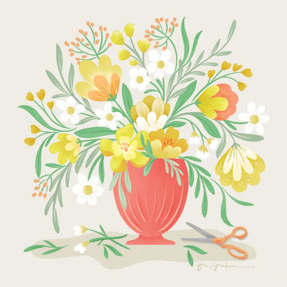 Sunny Bouquet by Gia Graham. SKU 87437a. Archival Giclee Fine art print for wall decor.