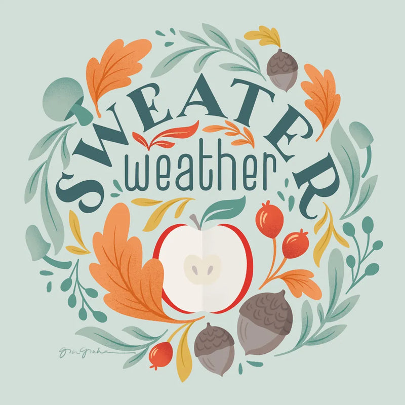 Sweater Weather II by Gia Graham. SKU 83306a. Archival Giclee Fine art print for wall decor.