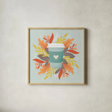 Sweater Weather IV by Gia Graham. Shown in a natural wood glass frame for a timeless modern aesthetic. Available as an archival giclee rolled canvas, fine art paper, or poster print. SKU 83308a.
