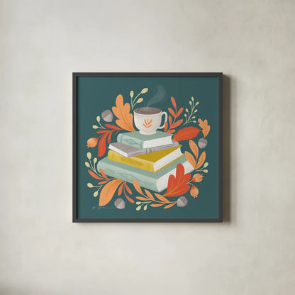 Sweater Weather V by Gia Graham. Shown in a sleek black glass frame for a contemporary gallery look. Available as an archival giclee rolled canvas, fine art paper, or poster print. SKU 83309a.