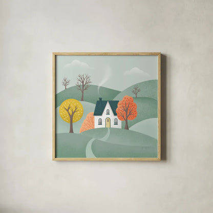 Sweater Weather VI by Gia Graham. Shown in a natural wood glass frame for a timeless modern aesthetic. Available as an archival giclee rolled canvas, fine art paper, or poster print. SKU 83310a.