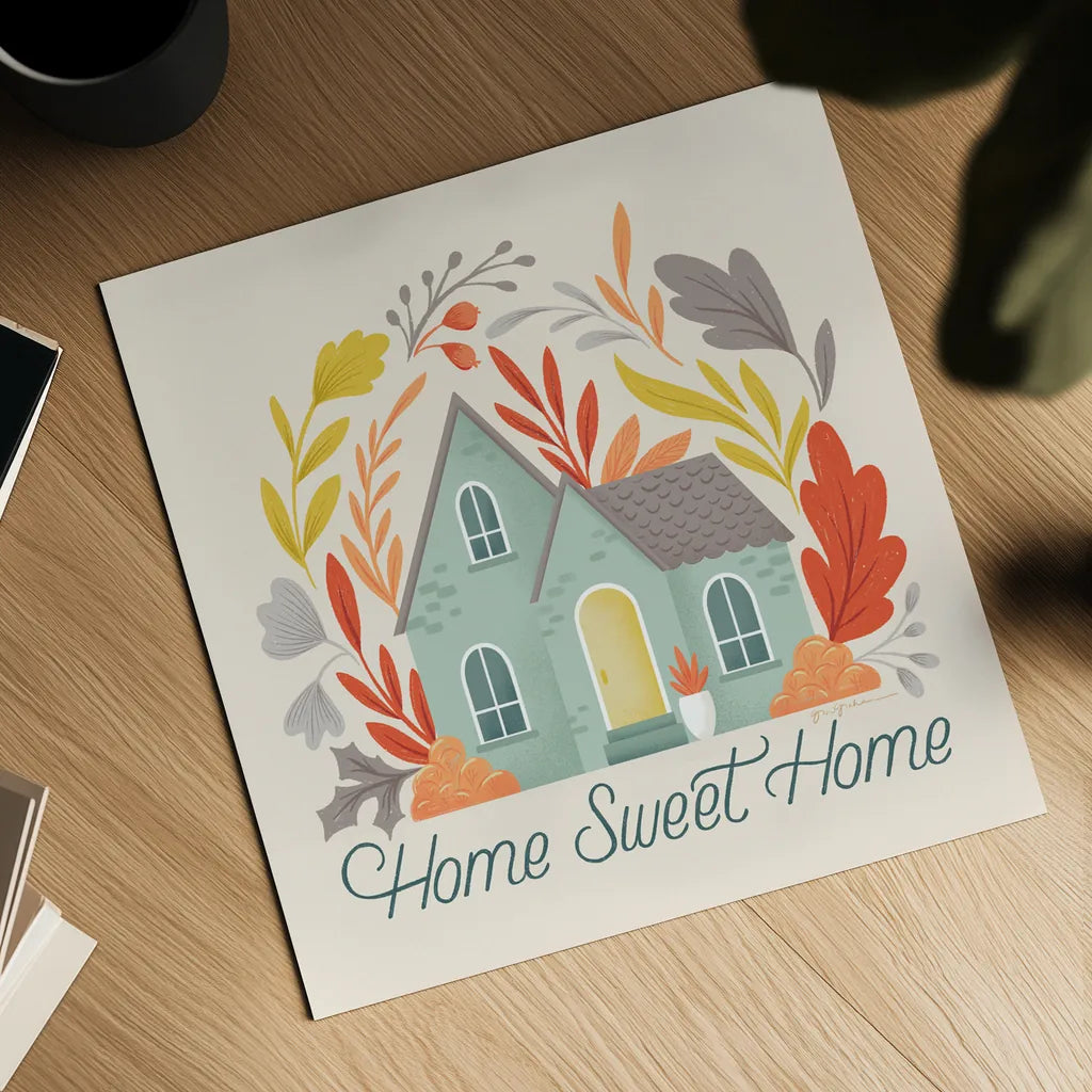 Sweater Weather VII by Gia Graham. Shown as a detailed flat fine art print, highlighting archival giclee quality. Available as an archival giclee rolled canvas, fine art paper, or poster print. SKU 83311a.