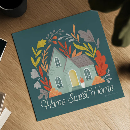 Sweater Weather VII Dark by Gia Graham. Shown as a detailed flat fine art print, highlighting archival giclee quality. Available as an archival giclee rolled canvas, fine art paper, or poster print. SKU 84254a.