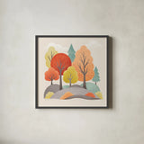Sweater Weather VIII by Gia Graham. Shown in a sleek black glass frame for a contemporary gallery look. Available as an archival giclee rolled canvas, fine art paper, or poster print. SKU 83312a.