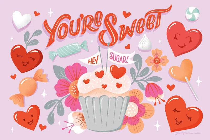 Sweet Hearts I by Gia Graham. SKU 81396i. Archival Giclee Fine art print for wall decor.