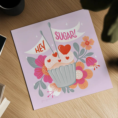 Sweet Hearts II by Gia Graham. Shown as a detailed flat fine art print, highlighting archival giclee quality. Available as an archival giclee rolled canvas, fine art paper, or poster print. SKU 81397a.