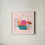 Sweet Hearts III by Gia Graham. Shown in a crisp white glass frame for a clean and minimalist style. Available as an archival giclee rolled canvas, fine art paper, or poster print. SKU 81398a.