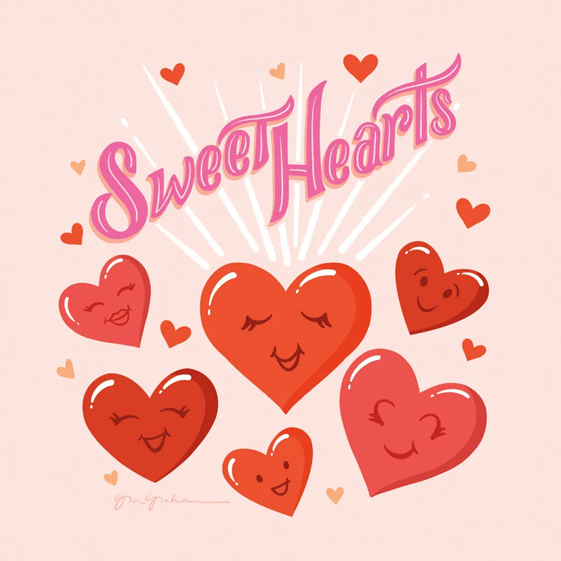 Sweet Hearts IV by Gia Graham. SKU 81399a. Archival Giclee Fine art print for wall decor.