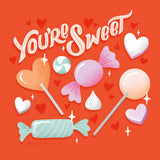 Sweet Hearts V by Gia Graham. SKU 81400a. Archival Giclee Fine art print for wall decor.