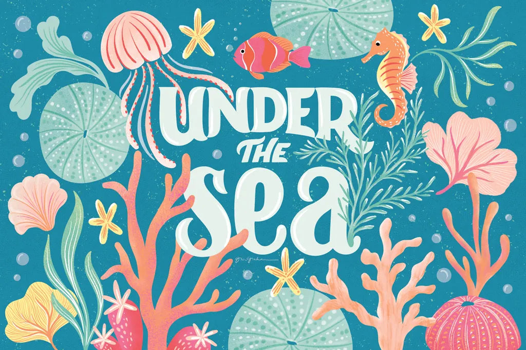 Under the Sea I by Gia Graham. SKU 80905i. Archival Giclee Fine art print for wall decor.