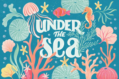 Under the Sea I by Gia Graham. SKU 80905i. Archival Giclee Fine art print for wall decor.