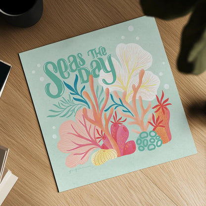 Under the Sea II by Gia Graham. Shown as a detailed flat fine art print, highlighting archival giclee quality. Available as an archival giclee rolled canvas, fine art paper, or poster print. SKU 80906a.