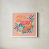 Under the Sea III by Gia Graham. Shown in a crisp white glass frame for a clean and minimalist style. Available as an archival giclee rolled canvas, fine art paper, or poster print. SKU 80907a.