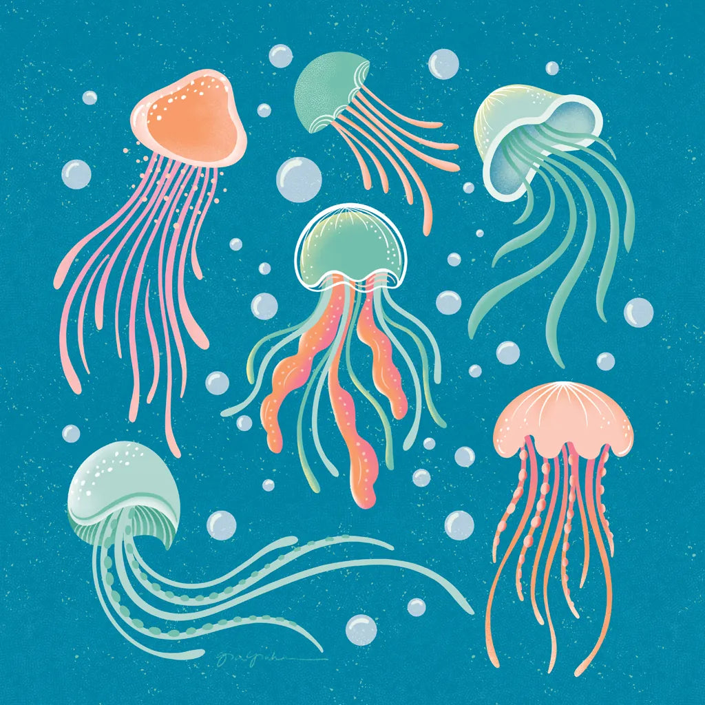 Under the Sea IV by Gia Graham. SKU 80908a. Archival Giclee Fine art print for wall decor.