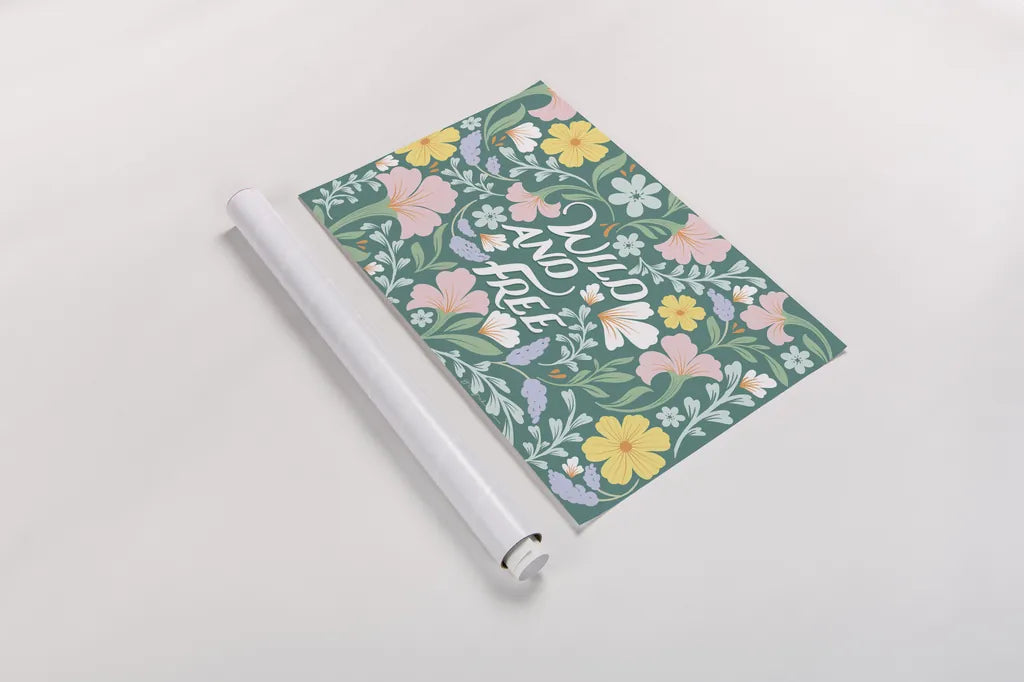 Wild and Free I by Gia Graham. shown as a rolled paper print. Available as archival giclee rolled canvas, fine art paper, or poster print. SKU 88023i.