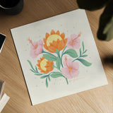 Wild and Free II by Gia Graham. Shown as a detailed flat fine art print, highlighting archival giclee quality. Available as an archival giclee rolled canvas, fine art paper, or poster print. SKU 88024a.
