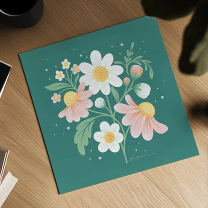 Wild and Free III by Gia Graham. Shown as a detailed flat fine art print, highlighting archival giclee quality. Available as an archival giclee rolled canvas, fine art paper, or poster print. SKU 88025a.