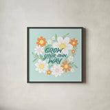 Wild and Free IV by Gia Graham. Shown in a sleek black glass frame for a contemporary gallery look. Available as an archival giclee rolled canvas, fine art paper, or poster print. SKU 88026a.