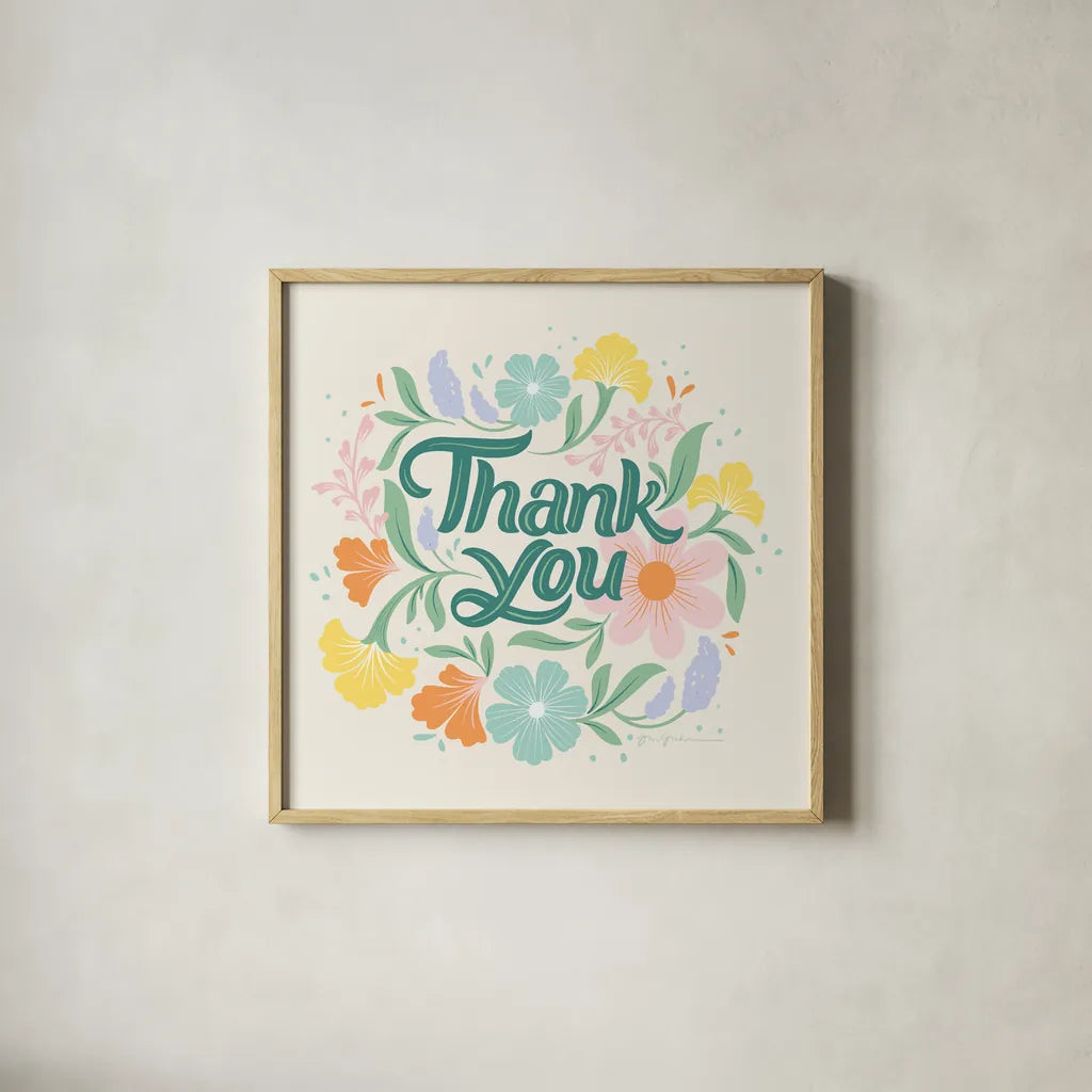 Wild and Free V by Gia Graham. Shown in a natural wood glass frame for a timeless modern aesthetic. Available as an archival giclee rolled canvas, fine art paper, or poster print. SKU 88027a.