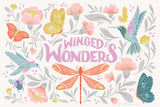 Winged Wonders I by Gia Graham. SKU 85037i. Archival Giclee Fine art print for wall decor.