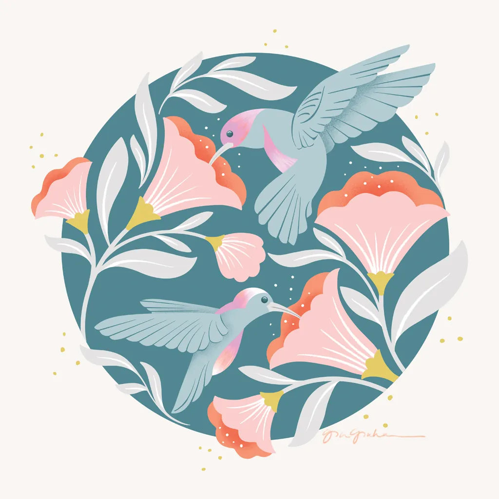 Winged Wonders III by Gia Graham. SKU 85039a. Archival Giclee Fine art print for wall decor.