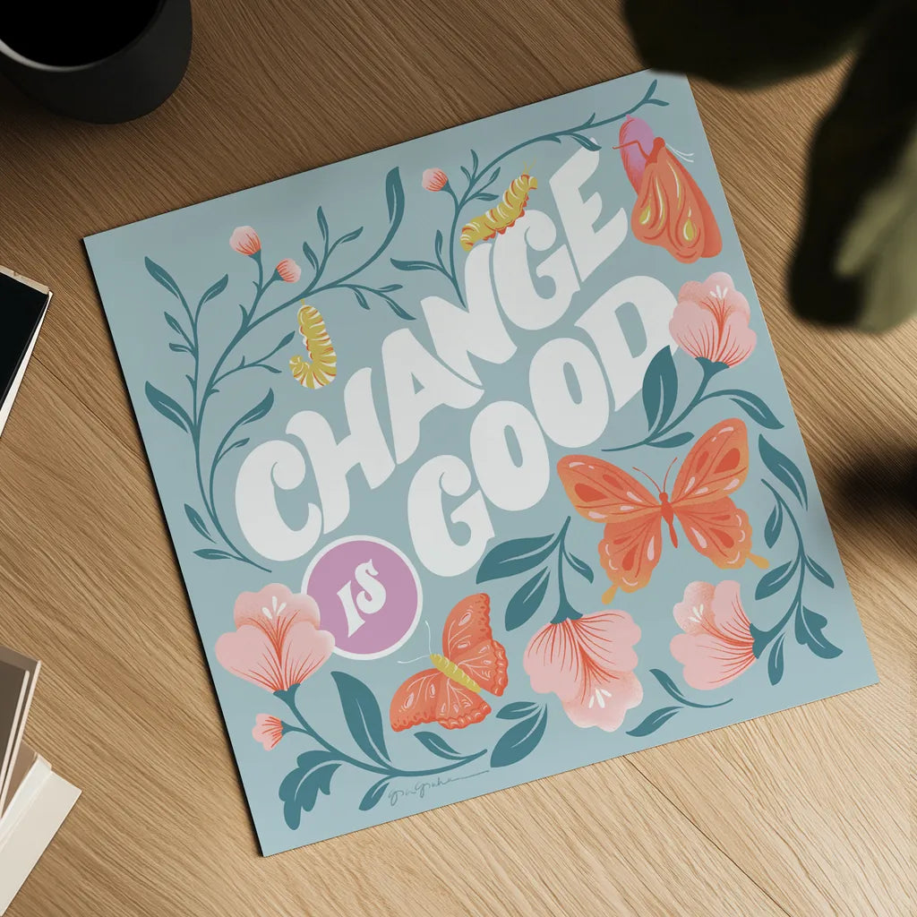 Winged Wonders IV by Gia Graham. Shown as a detailed flat fine art print, highlighting archival giclee quality. Available as an archival giclee rolled canvas, fine art paper, or poster print. SKU 85040a.