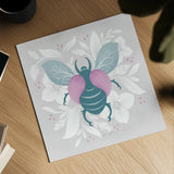 Winged Wonders VI by Gia Graham. Shown as a detailed flat fine art print, highlighting archival giclee quality. Available as an archival giclee rolled canvas, fine art paper, or poster print. SKU 85042a.