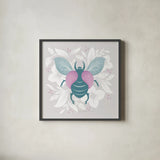 Winged Wonders VI by Gia Graham. Shown in a sleek black glass frame for a contemporary gallery look. Available as an archival giclee rolled canvas, fine art paper, or poster print. SKU 85042a.