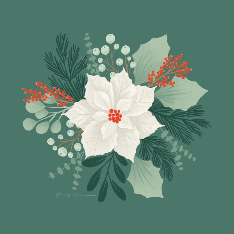 Winter Arrangements I by Gia Graham. SKU 103066a. Archival Giclee Fine art print for wall decor.