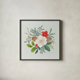 Winter Arrangements II by Gia Graham. Shown in a sleek black glass frame for a contemporary gallery look. Available as an archival giclee rolled canvas, fine art paper, or poster print. SKU 103067a.