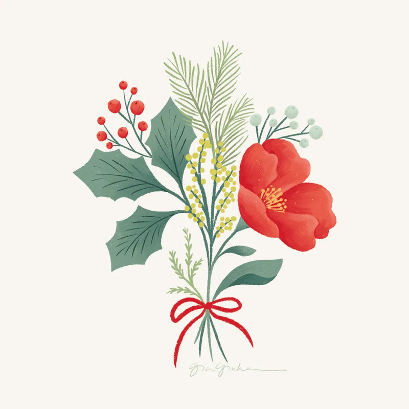 Winter Arrangements III by Gia Graham. SKU 103068a. Archival Giclee Fine art print for wall decor.