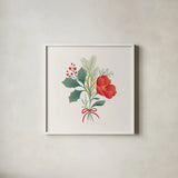 Winter Arrangements III by Gia Graham. Shown in a crisp white glass frame for a clean and minimalist style. Available as an archival giclee rolled canvas, fine art paper, or poster print. SKU 103068a.