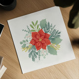 Winter Arrangements V by Gia Graham. Shown as a detailed flat fine art print, highlighting archival giclee quality. Available as an archival giclee rolled canvas, fine art paper, or poster print. SKU 103070a.
