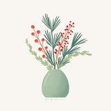 Winter Arrangements VIII by Gia Graham. SKU 103073a. Archival Giclee Fine art print for wall decor.
