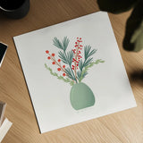 Winter Arrangements VIII by Gia Graham. Shown as a detailed flat fine art print, highlighting archival giclee quality. Available as an archival giclee rolled canvas, fine art paper, or poster print. SKU 103073a.