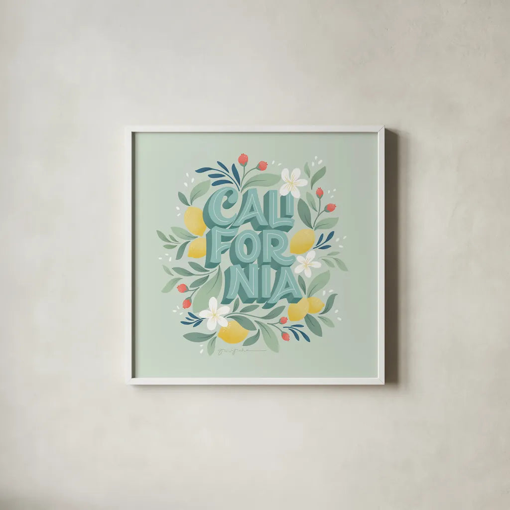 World Cities I by Gia Graham. Shown in a crisp white glass frame for a clean and minimalist style. Available as an archival giclee rolled canvas, fine art paper, or poster print. SKU 67087a.