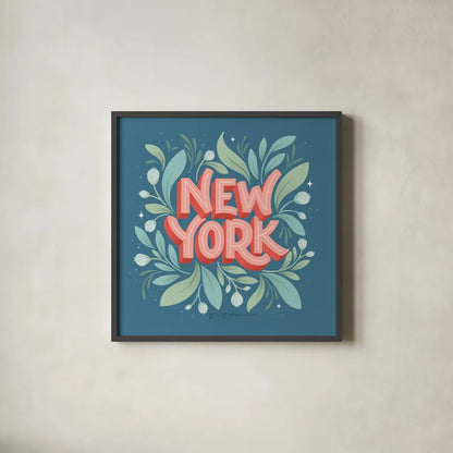 World Cities II by Gia Graham. Shown in a sleek black glass frame for a contemporary gallery look. Available as an archival giclee rolled canvas, fine art paper, or poster print. SKU 67088a.