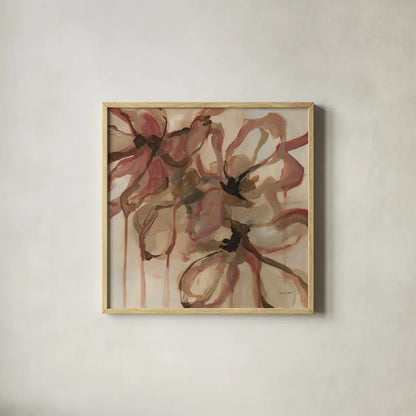 Amelia by Haley Knighten. Shown in a natural wood glass frame for a timeless modern aesthetic. Available as an archival giclee rolled canvas, fine art paper, or poster print. SKU 91816a.