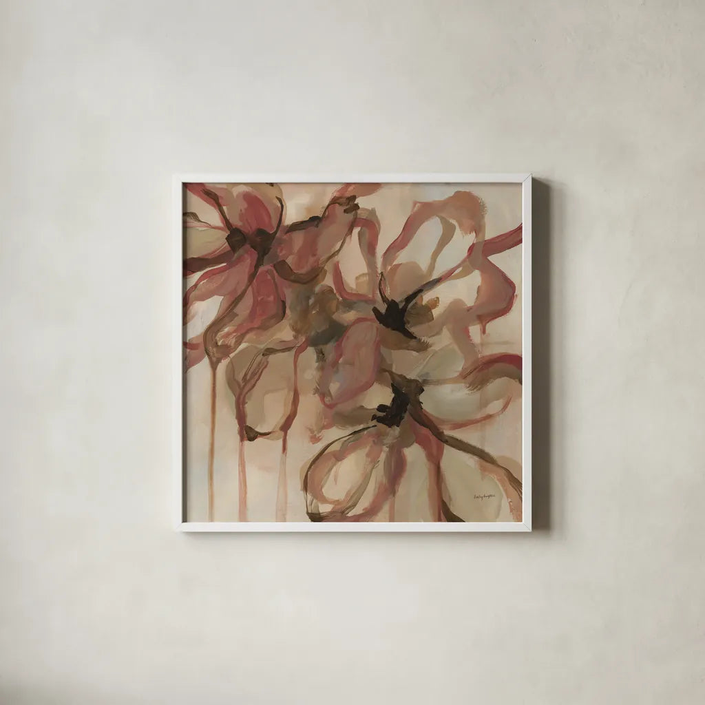 Amelia by Haley Knighten. Shown in a crisp white glass frame for a clean and minimalist style. Available as an archival giclee rolled canvas, fine art paper, or poster print. SKU 91816a.