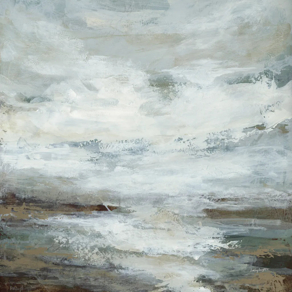 Beachcombing by Haley Knighten. SKU 95250a. Archival Giclee Fine art print for wall decor.